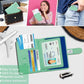 Melsbrinna Rfid Passport Holder for Travel women/Men, Cute Passport Wallet Rfid Blocking Card Slots, Rfid Passport Cover/CaseTravel Wallet, Passport Book Holder (1, Green3)