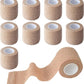 9 Pack 2" x 5 Yards Self Adhesive Bandage Wrap Self Stick Wrap for Ankle, Wrist, Finger, Sports, Breathable Cohesive Vet Tape for Pets (Skin Color)