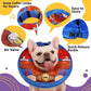 Crazy Felix Soft Donut Cone for Dogs to Stop Licking, Rottweiler Recovery Collar After Surgery Inflatable Cone Alternative for Small Medium Large Dogs, Elizabethan Collar with Boxer Pattern