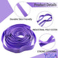 Stretching Strap Yoga Strap with Loops, Stretch Straps for Physical Therapy, Non-Elastic Exercise Strap for Pilates, Dance and Gymnastics with Workout Guide