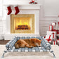 Elevated Raised Dog Bed Cot - Cooling Raised Dog Beds with Bolster Portable Washable Pet Cot Bed with Metal Frame Dogs Hammock Bed for Indoor & Outdoor