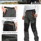 Men's Hiking Snow Ski Pants Softshell Fleece Lined Winter Water Repellent Outdoor Fishing Cargo Pants
