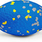 4.72" Indestructible Large Rugby Balls for Aggressive Chewers Durable Olive Bouncy Interactive Football Toy for Dogs Fetch Game Lightweight Floating Outdoor Training, Blue