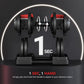 Yaheetech Adjustable Dumbbell Set Free Weight Dumbbells 40lbs/52.5lbs/90lbs Fast Adjust Dumbbells Dumbbell Weight Set, with Tray for Men/Women Strength Training Equipment