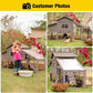 Aivituvin Chicken Coop Mobile Hen Coop, Large Poultry Cage with Wheels Outdoor Backyard Chicken House