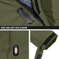 TACVASEN Winter Jacket Men's Water-Resistant Fleece Jacket Snow Ski Jacket Military Tactical Jacket Coat Parka Hood Raincoat