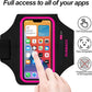 Armband for Samsung Galaxy S25 Ultra/S24 Ultra/S23 Ultra/S22 Ultra/S21 Ultra/S20 Ultra/S25+/S24+/S23+/S22+/S21+/S20+/S10+/S9+/S8+, with Zipper Pocket for for Galaxy Buds (Pink)