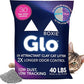 Boxie® Glo™ 30 Day Odor Control Clumping Clay Cat Litter, 40 lb, Multi-Cat, 99.9% Dust-Free, Low Tracking, UV Light Attractant, Superior Clumping for Easy Scooping