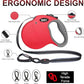 DOCO Retractable Dog Leash for Large Dogs (Length - 16’, Weight - Upto 45lb) Reflective Tape Lead with Stop and Lock Control, Tangle Free 360° Swivel Snap & Anti-Slip Grip (Blue, Medium)