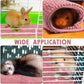 Amylove 4 Pcs Guinea Pig Cage Liner Guinea Pig Bedding Washable Fleece Pee Pads Reusable Small Animals Training Mat Small Animal Sleeping Bed for Bunny Hamster(Pink,16 x 24 Inch)