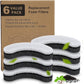 Cat Water Fountain Filter,Arc-Shaped Sponge Activated Carbon Cat Fountain Filters Replacement Filter Compatible WF050 & WF100 Automatic Pet Water Fountain(6 Pack)
