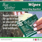 Bug Soother Wipes (100 ct) - Natural Insect, Gnat and Mosquito Repellent & Deterrent - 100% DEET-Free Safe Bug Wipes for Adults, Kids, & Pets - Made in USA