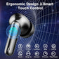 Wireless Earbuds, Bluetooth 5.4 Headphones Deep Bass Stereo, in-Ear Earphones with 4 ENC Mics, 40H Playtime LED Display Mini Charging Case Ear Buds, IP7 Waterproof Wireless Headphones for Android iOS