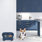 Neater Pet Brands Neater Feeder Deluxe Mess Proof Dog Bowls Elevated for Medium Dogs 19-40 lbs, Made in USA, No Spill Raised Dog Food Bowl Stand Feeding Station, Food and Water Bowl Set, Dark Blue