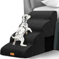 Topmart High Density Foam Dog Steps 4 Tiers,Extra Wide Deep Pet Steps,Non-Slip Dog Stairs Ramp for Bed,Soft Foam Cat Ladder,Best for Older Injured,Older Pets,Cats with Joint Pain