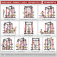 Power Rack Power Cages Multi-Function Squat Rack with Cable Crossover System Selectable More Training Attachment Weight Cage for Garage Home Gym