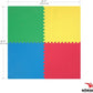 Norsk Reversible Kids Puzzle Play Mats 1/2" Thick EVA Interlocking Foam Tiles (Multicolor/Black 36 Tiles - 144 sq. Ft. 1/2" Thick)