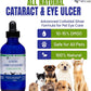 Eye Ulcer Drops - Colloidal Silver with DMSO Eye Drops for Dogs & Cat Eye Infections & Irritations - Eye Care Solution Reduces Cataracts - All Natural Pet Eye Health Care (4 oz)