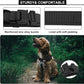 Tactical AirTag Dog Collar Leash Set - Heavy Duty, Adjustable GPS Collar Compatible with Apple AirTag, with Holder & Control Handle for Medium/Large Dogs [ Black, L ]