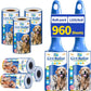 lint Rollers for pet Hair Extra Sticky Heavy Duty Lent Roller for Dog and Cat Remover for Couch Clothes Furniture Furniture Carpet Animal Fur Fuzz Mega Value Set Refills 960Sheets 8Pack