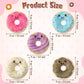 L1rabe Fall Donut Catnip Stuffed Toys - 5Pcs Funny Dessert Cat Toys Black Cat Appreciation Day Pet Supplies, Indoor Cats Chew Bite Teething Tools Kittens Catmint Birthday Gifts Interactive Supplies