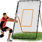 Volleyball Rebounder Net，Portable 7x4 ft Training Equipment for Spike and Smash Practice - 5 Rebound Angles Custom Target Area for Volleyball Sports Training