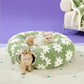 Lesure Cat Tunnel Bed for Indoor Cats - Cute Cat Donut Tunnel Toys for Small Large Cats with Washable Circle Cushion, Round Pet Peekaboo Cave Toy for Kitten/Puppy/Rabbit, Standard Green
