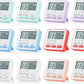 Weewooday 12 Pcs Digital Kitchen Magnetic Timer Bulk Classroom Count up Countdown Large Digits Egg Loud Alarm Cute Desk Stopwatch Timer for Teacher Kids Cooking Office