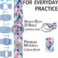 Yoga Exercise Adjustable Straps 8FT with Durable D-Ring for Pilates & Gym Workouts | Hold Poses, Stretch, Improve Flexibility & Maintain Balance