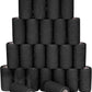 24 Pack Self Adhesive Bandage Wrap, 4” x 5 Yards Cohesive Medical Tape Elastic Grip Tape Black Sports Tape Athletic for Ankle, Wrist Sprains, Pet First Aid (Black, 4 Inch)