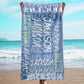 JML Personalized Beach Towel with Name, Custom Beach Towel with Name, Customized Microfiber Pool Towel, Quick Dry & Absorbent Swim Towel for Adult,Anniversary, Birthday, Summer Holiday,Vacation