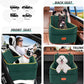 Dog Car Seat for Small Medium Dogs, Memory Foam Puppy Dog Booster Seat with Thick Cushion for Dogs Under 35lbs, Detachable Washable Pet Car Seat Travel Bed with Storage Pockets,2 Safety Belts