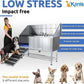 KANIS Professional Dog Washing Station - 304 Stainless Steel Pet Wash Sink & Grooming Bath Tub for Home with Ramp, Shower, Floor Grate, Storage Shelf, Faucet, Drain Kit for Large, Medium & Small Pets