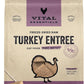 Vital Essentials Freeze Dried Raw Cat Food, Turkey Mini Patties Entree, 15 oz