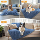 Luciphia 1 Pack 3 Calming Dog Blanket Fluffy Premium Fleece Pet Blankets Soft Sherpa Throw for Dogs Puppy Cat Haze Blue Small (23" x16")