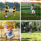 Soccer Agility Training Equipment: 6 Soccer Agility Poles, 20ft Agility Ladder, 10 Soccer Cones, 1 Jump Rope. Soccer Training Poles for Speed Training, Agility Training