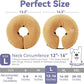 Inflatable Dog Cone Collar - Dog Neck Donut Cone Collar Alternative After Surgery - Soft Cone for Large Medium Small Dogs Cats - Alternative Recovery E Collar (Yello, L)