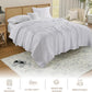 Threadmill Muslin Twin Blanket | Soft, Breathable and Lightweight Summer Blanket | 4-Layer Gauze for Kids and Adults | Twin Size | White