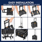 CAB55 2 Ball Bowling Bag with 4 Wheels, Double Bowling Ball Bag with Separate Shoe Compartment, (Up To US Men Size 16), and Multiple Multifunctional Accessory Pockets