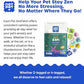 NATPAT Pet Zen Calming Patches for Dogs & Cats – Non-Medicated Effective Stress Relief for Travel, Fireworks & Separation Anxiety - Long Lasting & Non-Toxic (24 Patches) - Locket Sold separetely