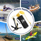 Dreizack Kayak Anchor Kit, 3.5 lb Folding Grapnel Boat Anchor Trolley Accessories with 40ft Rope and PVC Buoy for Fishing Kayaks SUP Paddle Boards Canoes Jet Ski PWC Inflatable Small Boats