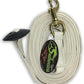 Southwestern Equine Lunge Line for Horses Cotton Horse Lunge Line with Bolt Snap & Rubber Stop (White, 24')