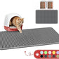 Cat Litter Mat - 46'' x 35'' Small Litter Trapping Mat, Easy to Clean Litter Box Mat, Waterproof, Urine-Proof, Non-Slip Kitty Litter Mats for Floor, Grey