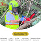 Forestry Safety Helmet with Build-in Visor Mesh Face Shield Ear Muffs 4 in 1 Chainsaw Safety Hard Hats