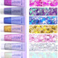 Face Body Glitter, Hair Glitter Sparkles Chunky Face Glitter Gel for Girls Makeup Singer Concerts Mermaid Festival Sequins Face Paint (Pink+Blue+Purple+Rose+White+Silver+Gold)