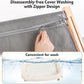AMOSIJOY Cat Sill Window Perch Sturdy Hammock Seat with Cushion Bed Cover, Wood & Metal Frame for Large Cats, Easy to Adjust Windowsill, Bedside, Drawer and Cabinet (L)