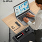 WELLFIT Auto Incline Folding Treadmill - 10% Incline Desk Walking Pad Treadmill with Handlebar, 400 lbs Heavy-Duty Capacity, Space-Saving Quiet Under-Desk Design for Home Office, Seniors & Fitness