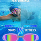 Swim Goggles, Unisex Adult Swimming Goggles Anti Fog Anti UV No Leakage Wide View for Men Women Youth