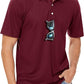 MAGCOMSEN Men's Polo Shirts 3 Buttons Casual Work T Shirts Quick Dry Short Sleeve Golf Shirt Pique Jersey Outdoor Performance