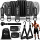 HPYGN Resistance Bands, Exercise Bands for Working Out, Workout Bands Men, Fitness Band with Handle, Door Anchor, Home Gym Equipment for Musle Training, Physical Therapy, Strength Training, Shape Body